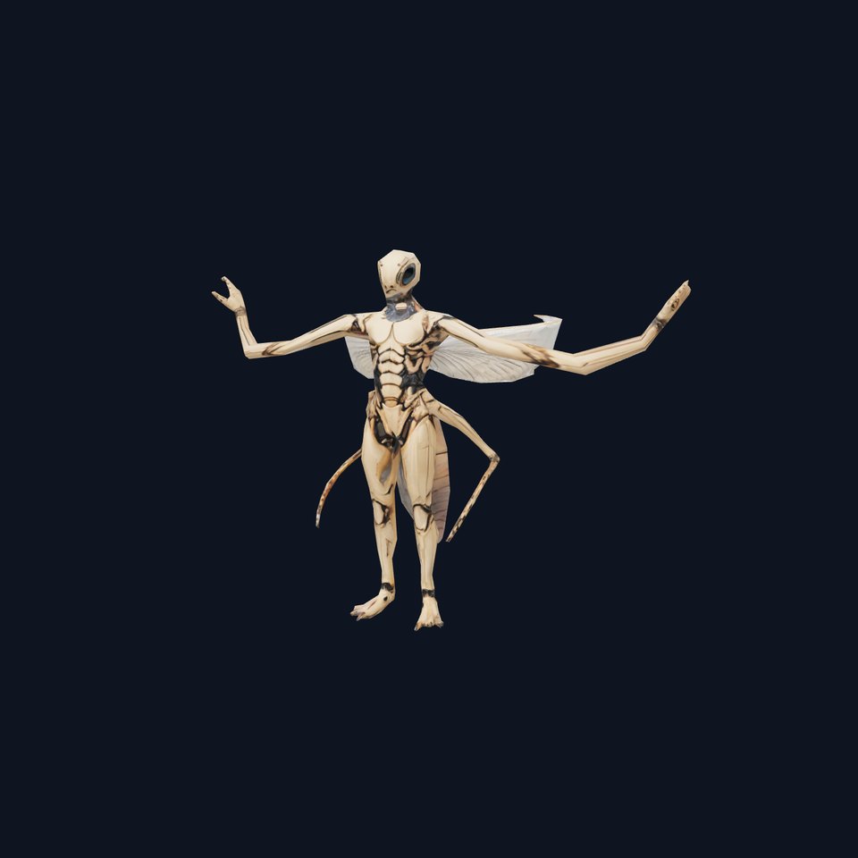 Insectoid Humanoid Robot Model Pack